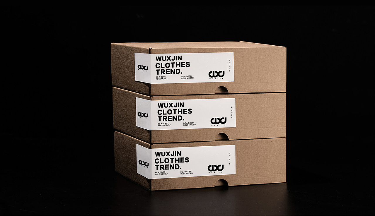 《WU X JIN》男装logo展示
