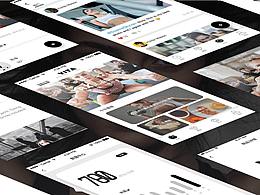 临摹仿keep风app ui界面设计