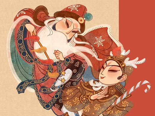 京剧   圣诞赐福老人