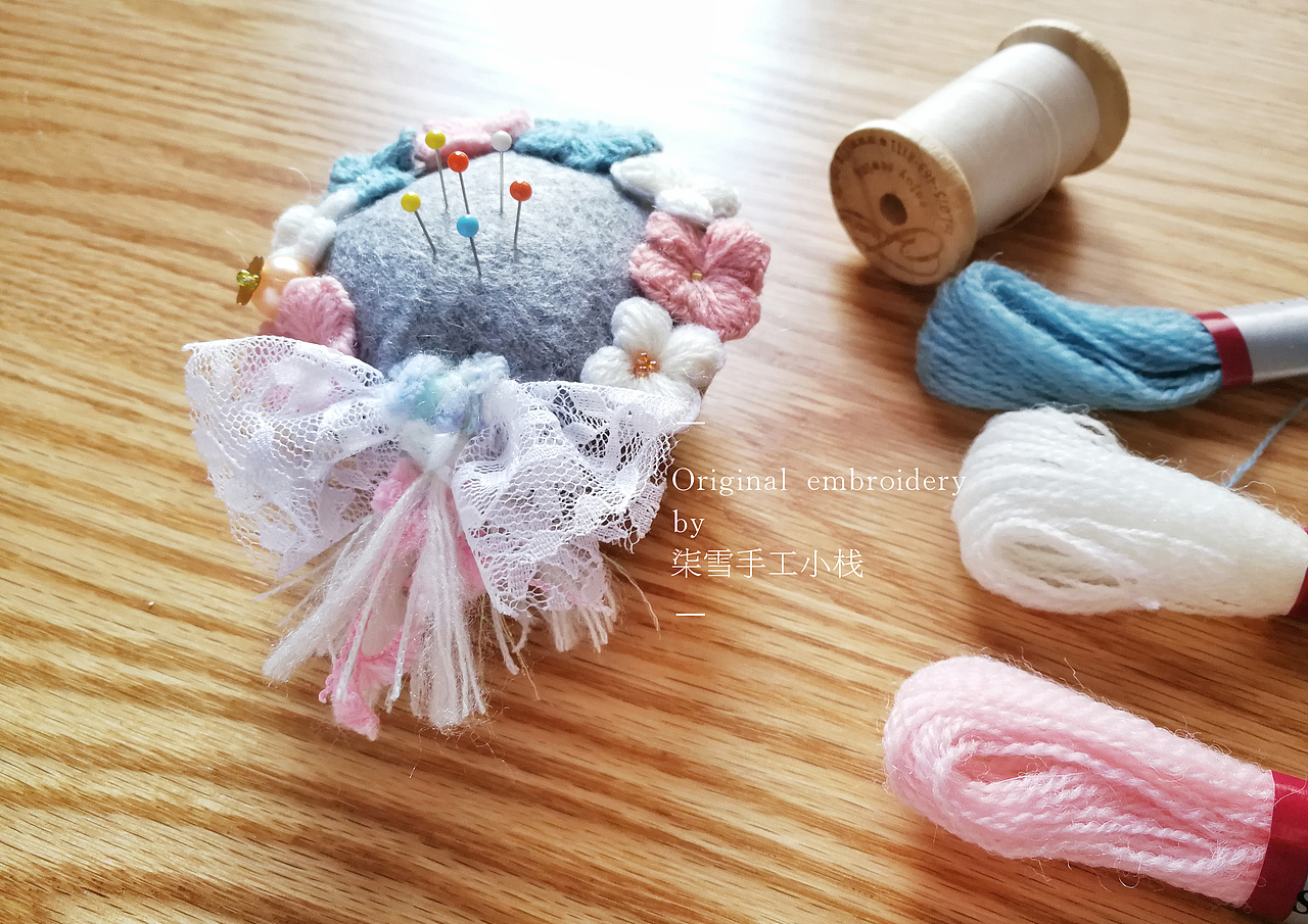 原创手工刺绣针插（图ZMjA2MDYzMDM2） - 其他手工艺 - 站酷设计师微醺月亮脸原创素材 - 站酷ZCOOL