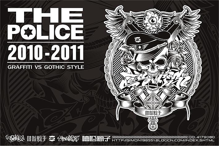 当HIP-HOP遇上GOTHIC（图ZMjE4Mjc3Ng==） - 新锐潮流插画 - 站酷设计师嘻哈粽子原创素材 - 站酷ZCOOL