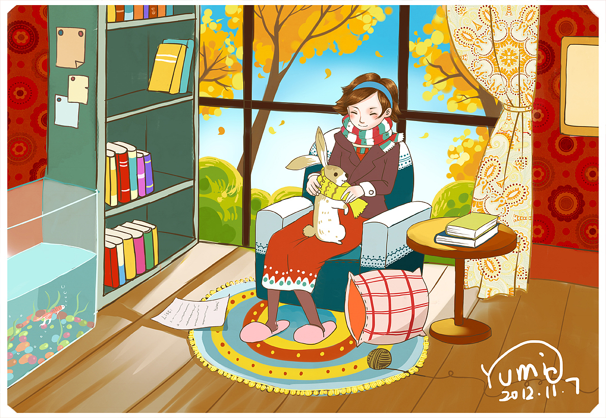 秋末（图ZNzM1NDgwMA==） - 商业插画 - 站酷设计师yumid原创素材 - 站酷ZCOOL