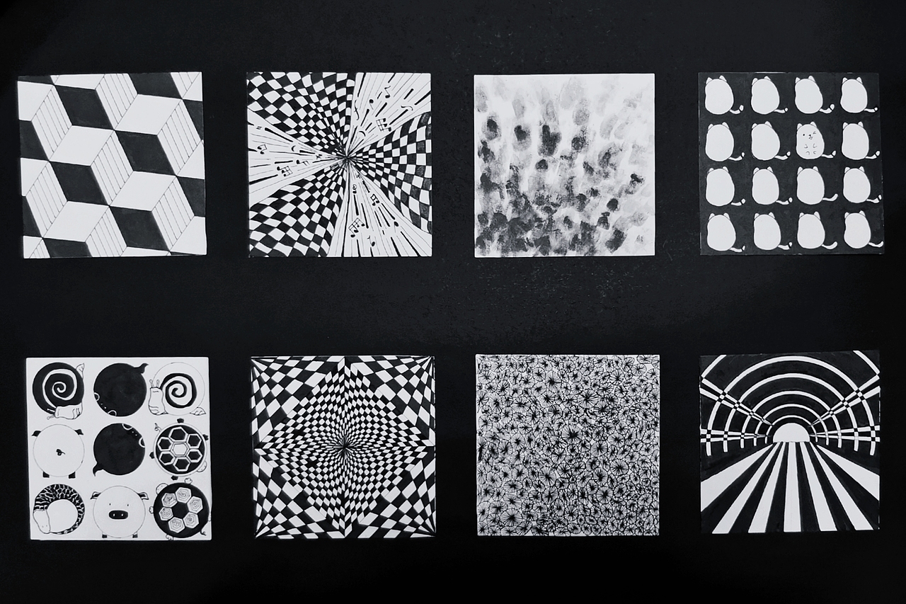 设计学类19-6班 骨骼练习 构成作业