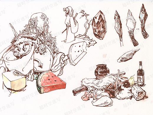 看金政基老师如何表现各种物体的质感-质感的视觉辨识