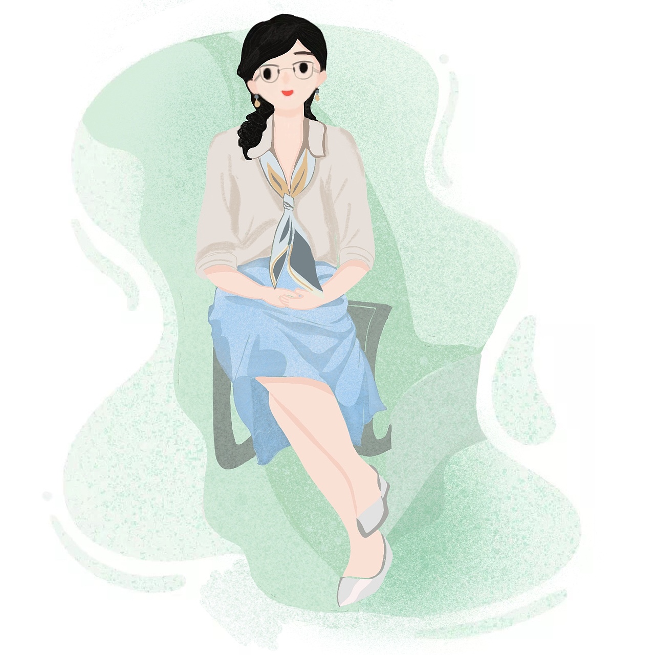 人物头像插画（图ZMjE1MzQ0NzQ0） - 商业插画 - 站酷设计师球小姐原创素材 - 站酷ZCOOL