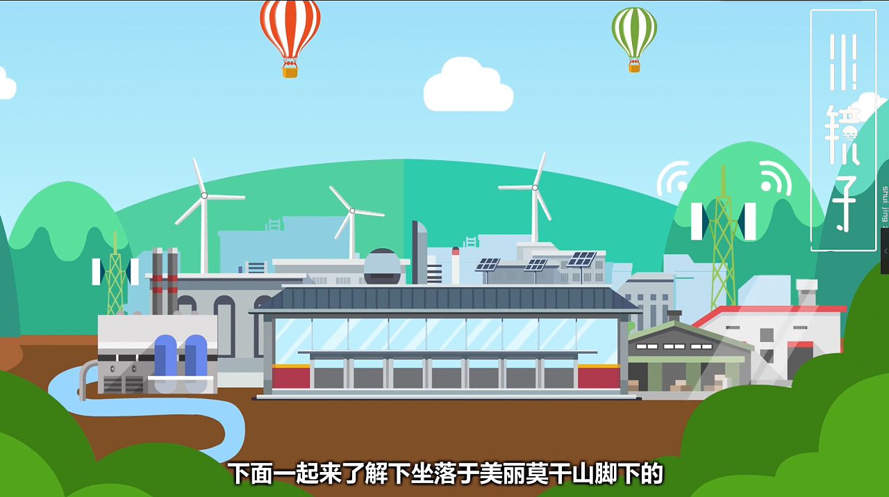 某企业生态循环垃圾回收mg动画展示