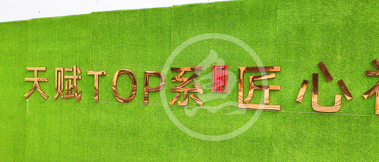 厦门 国贸天成围挡立体字标识 排版设计与制作、精工字