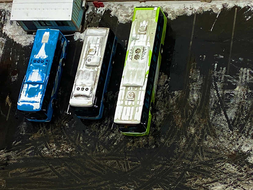 刘勇良手机纪实摄影:北京雪后的风景之水墨篇