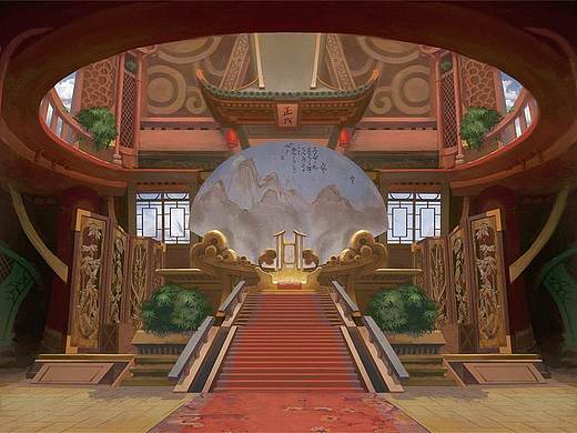 殿（中国风室内场景）