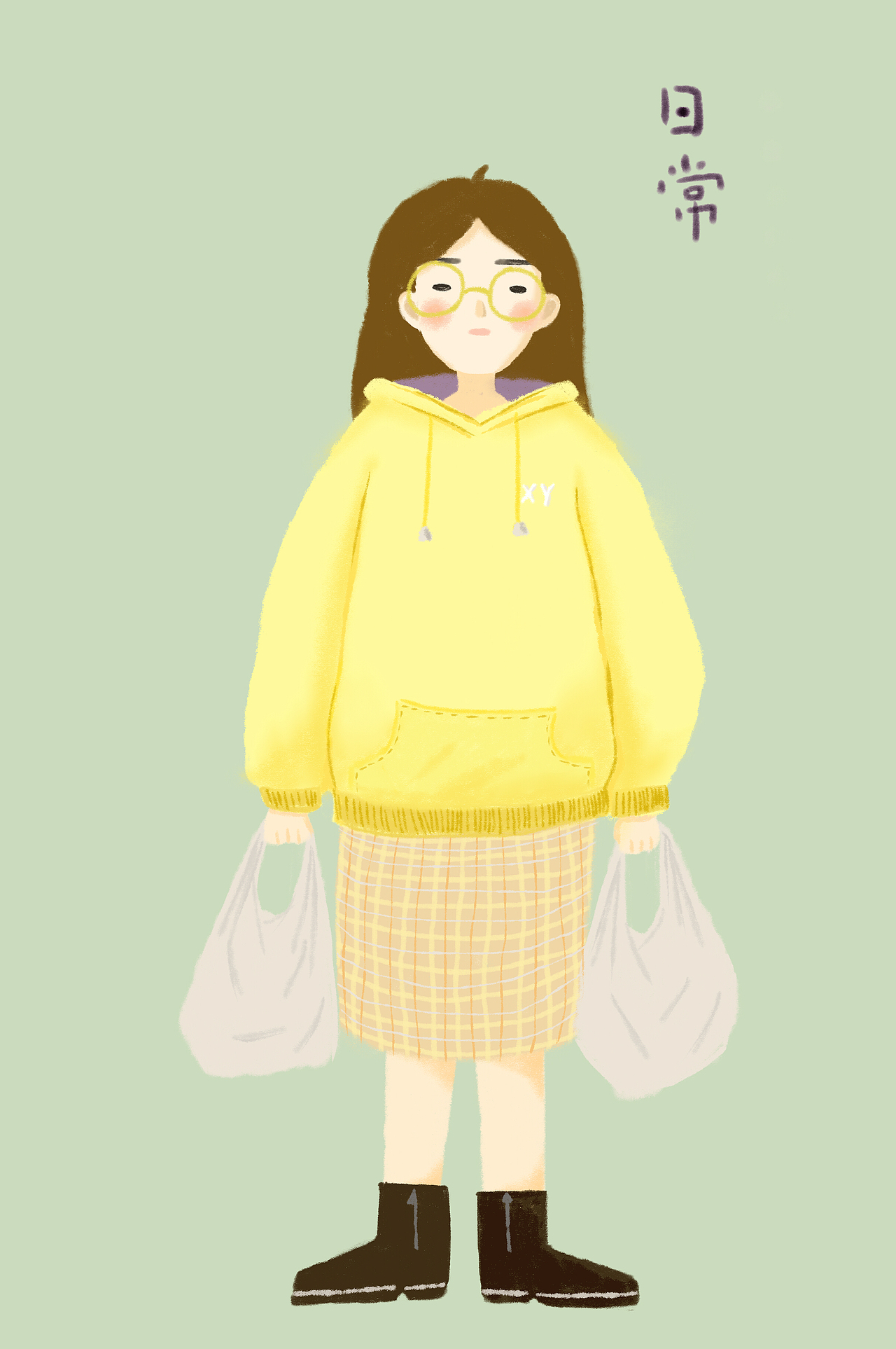 2020.3月人物作品（圖ZMjAxOTkyMzM2） - 創(chuàng)作習(xí)作 - 站酷設(shè)計師烏龍西柚子原創(chuàng)素材 - 站酷ZCOOL