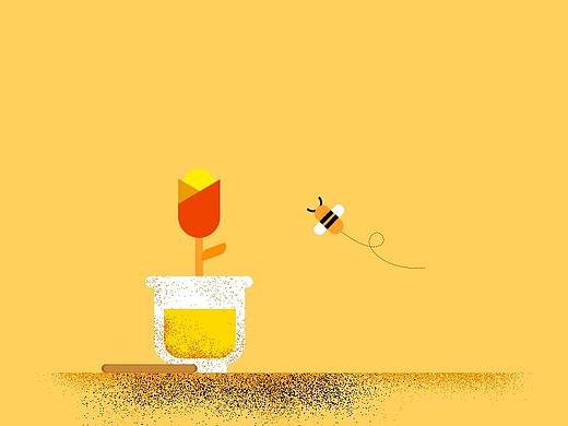 砂砾风格小插画