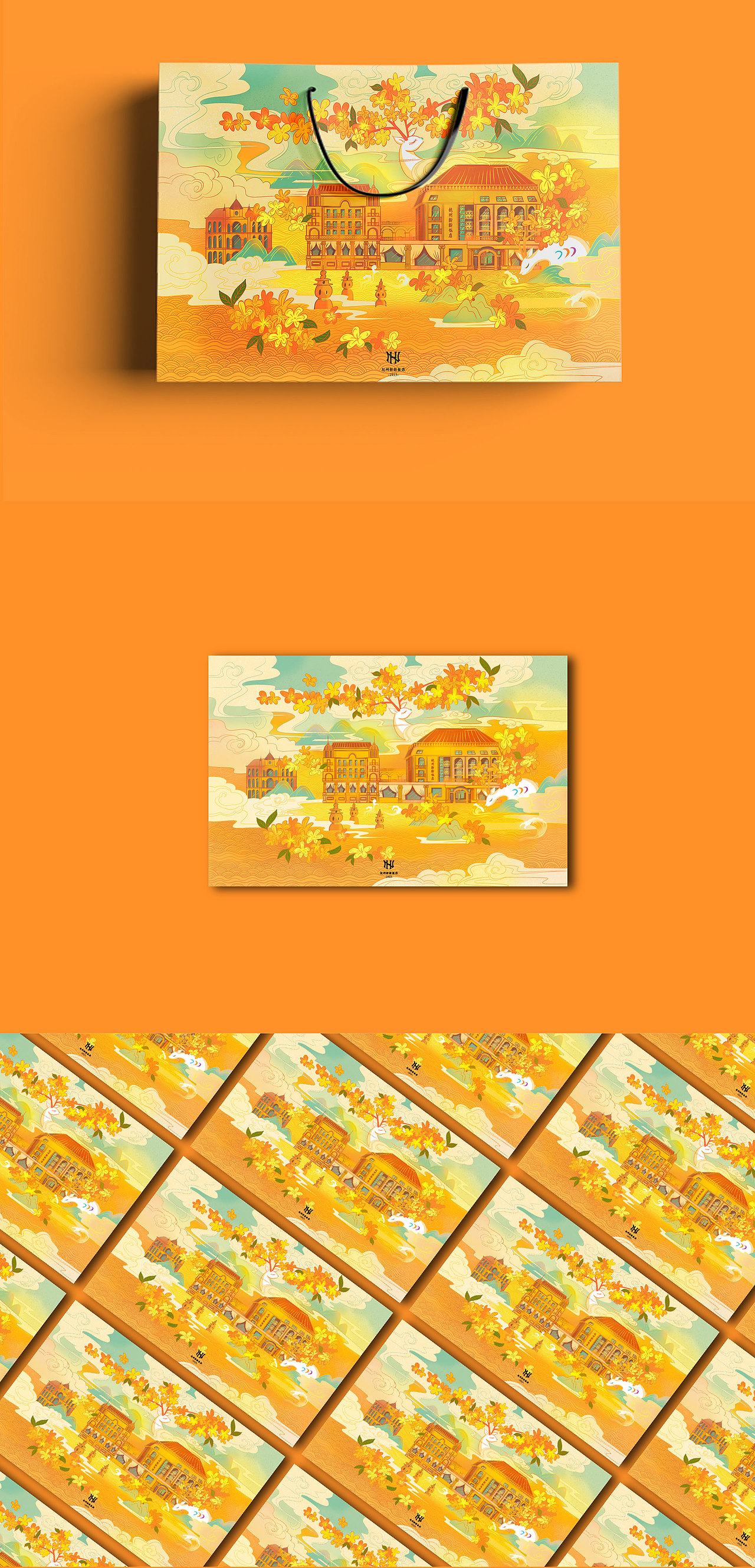 杭州新新饭店桂花酱包装设计（图ZMTg0NzQ5MTQw） - 包装 - 站酷设计师不一二原创素材 - 站酷ZCOOL