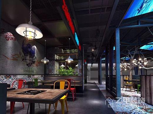 香天下火锅店装修设计（大悦城）|甘孜火锅店设计公司