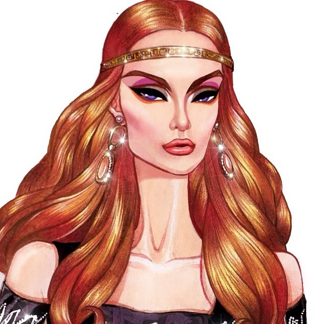 时尚插画 妆容大片er（图ZOTkzNTA5MDg=） - 商业插画 - 站酷设计师鹤年HN原创素材 - 站酷ZCOOL