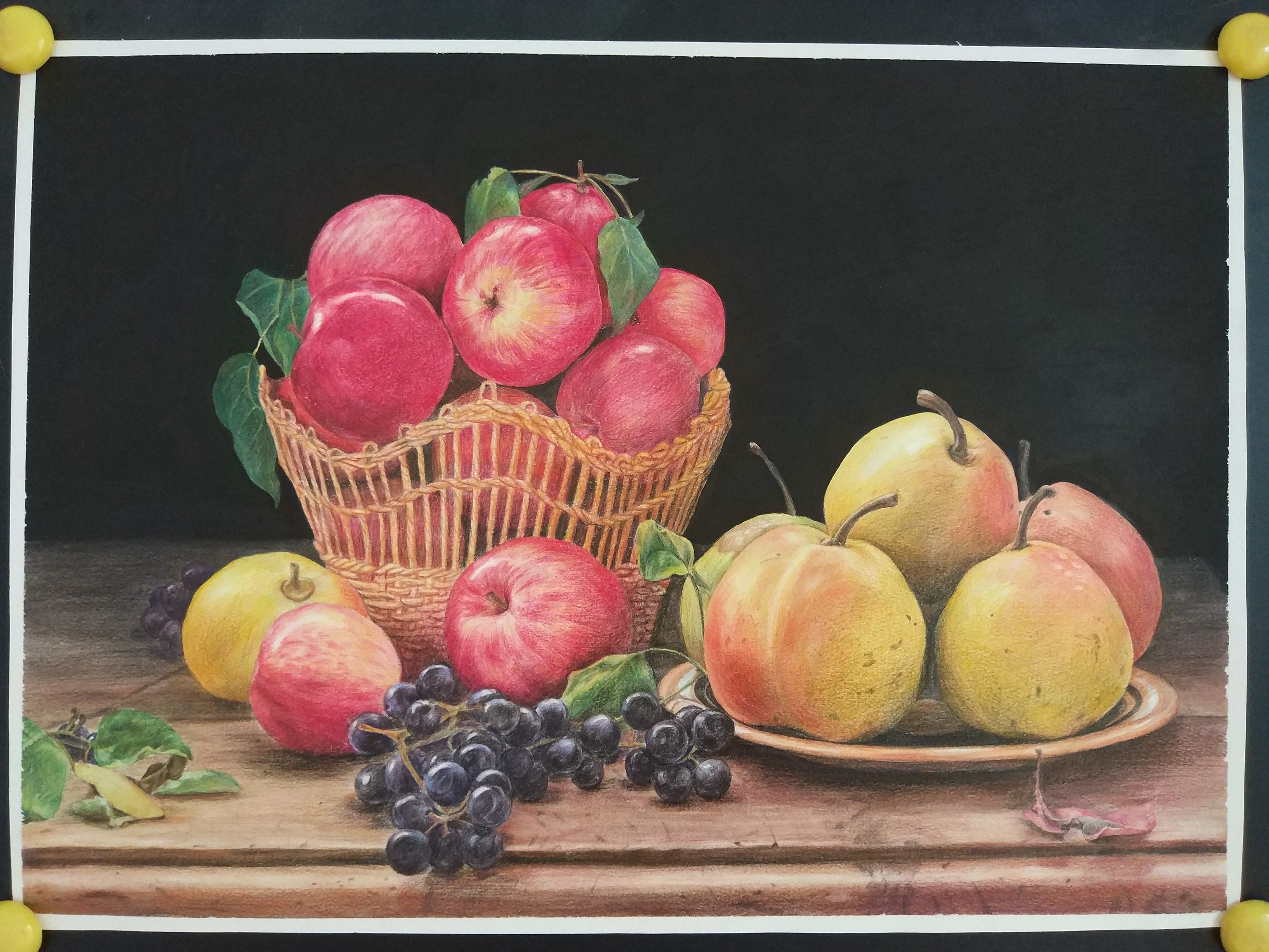 凡熙画室~彩铅水果静物