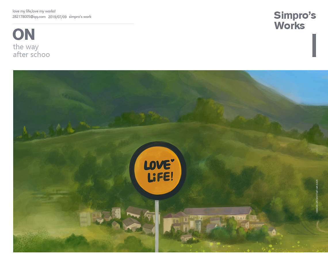 简单的小确幸*放学路上（图ZMTY2NDU3NzEy） - 创作习作 - 站酷设计师simpro原创素材 - 站酷ZCOOL