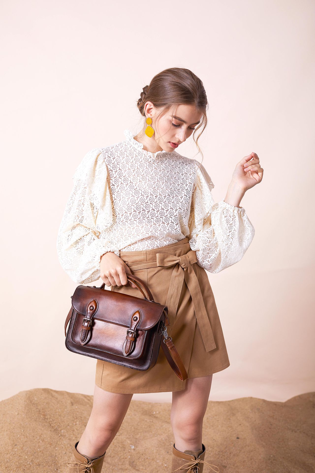 女包斜挎包皮具箱包拍摄