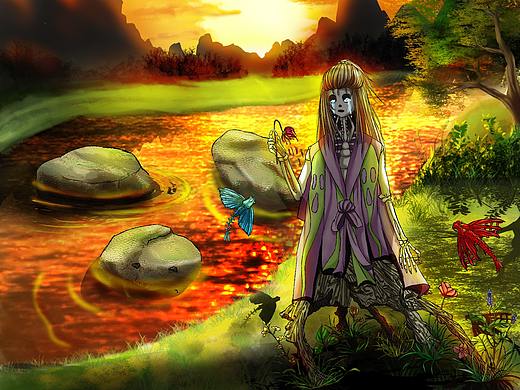 彼岸之境之重生女妖（個人主頁-ZNDg0ODgyMTY=） - 創(chuàng)作習(xí)作 - 站酷設(shè)計師風(fēng)吹彼岸原創(chuàng)素材 - 站酷ZCOOL