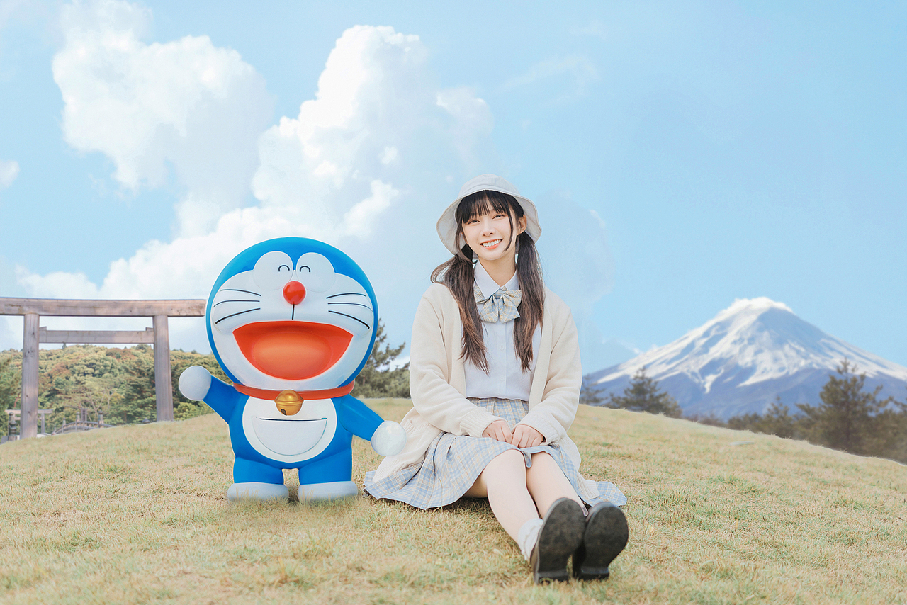 小沫和哆啦A梦的日常（图ZMTQwOTI0NDA0） - 人像摄影 - 站酷设计师黄仔爱玩喵喵酱原创素材 - 站酷ZCOOL