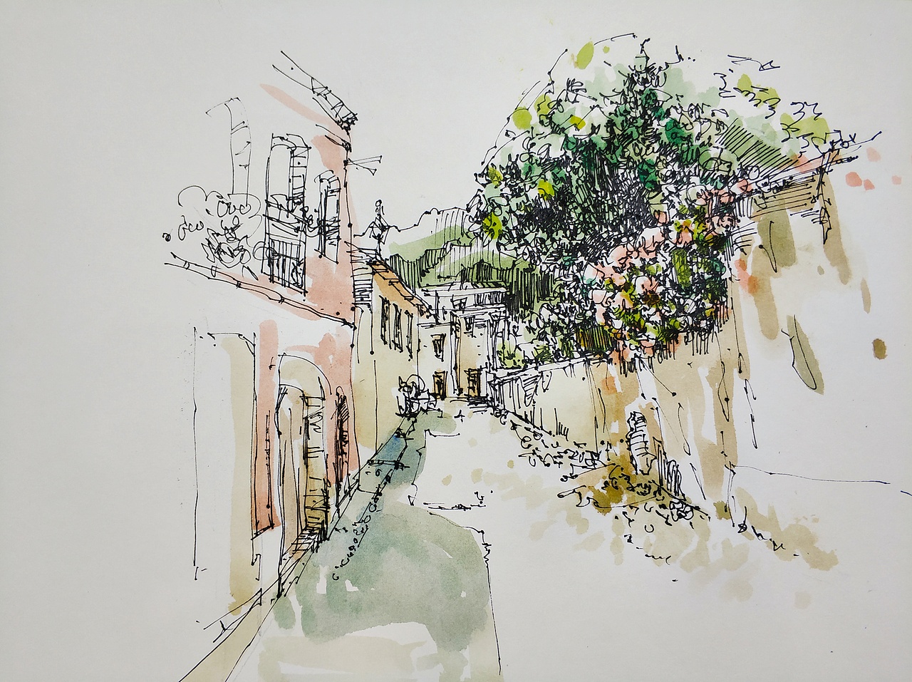 建筑速写（图ZMjAyNDY2MTU2） - 创作习作 - 站酷设计师徐龙光原创素材 - 站酷ZCOOL