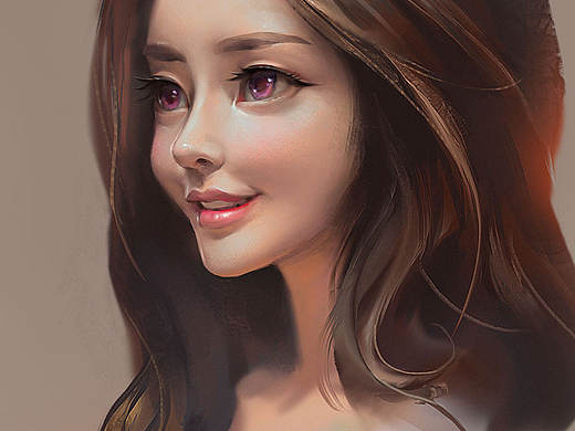 速图美女+作画步骤