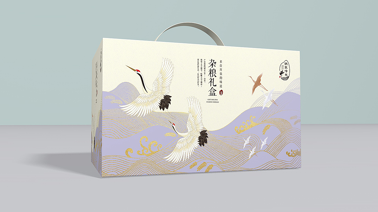 「鹤泉净米」五谷杂粮包装设计（图ZMTQwNjI5ODQw） - 包装 - 站酷设计师xujingfeng设计原创素材 - 站酷ZCOOL