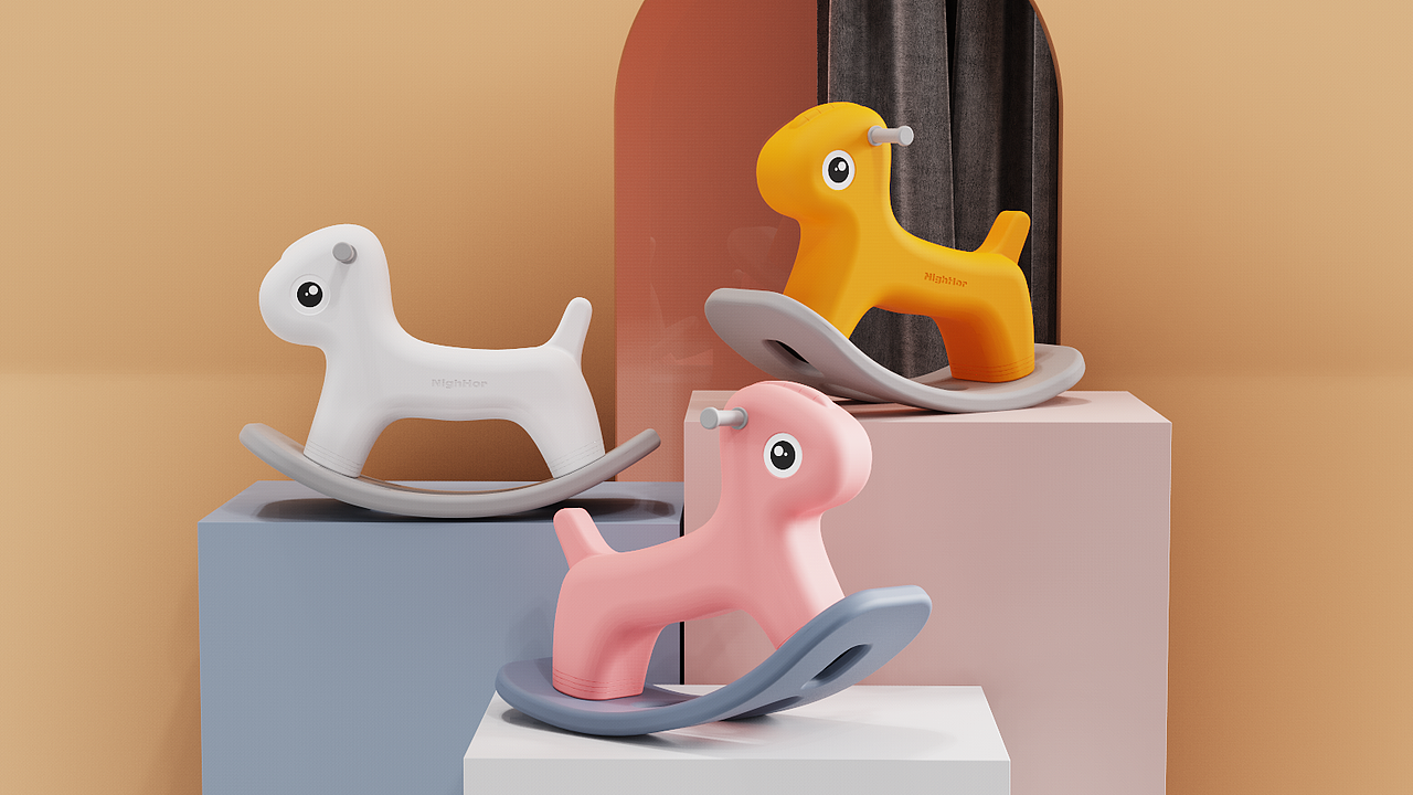 软萌可爱-儿童摇马设计（图ZMjczNjE4OTE2） - 玩具 - 站酷设计师王金鑫PLUS原创素材 - 站酷ZCOOL