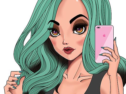 临摹小姐姐（个人主页-ZMjU0MDY4Mjg=） - 创作习作 - 站酷设计师Boris_Demo原创素材 - 站酷ZCOOL