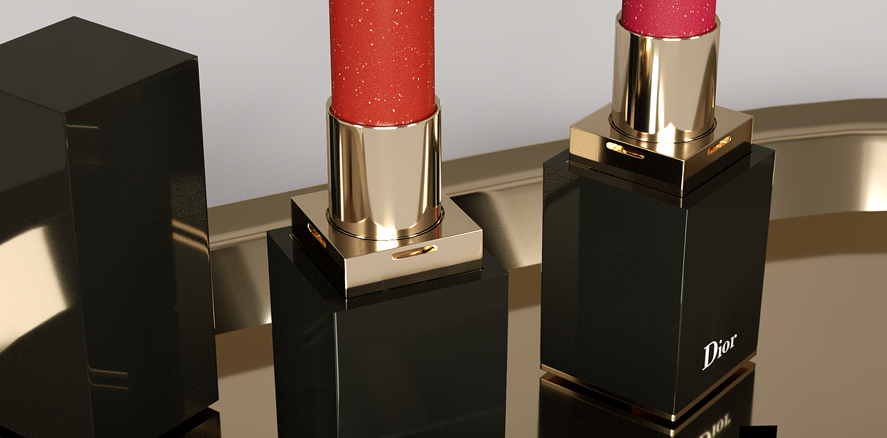 美妆类口红C4D电商成品图实景渲染（图ZMTk2NDY5ODI0） - 生活用品 - 站酷设计师标新立异2120原创素材 - 站酷ZCOOL