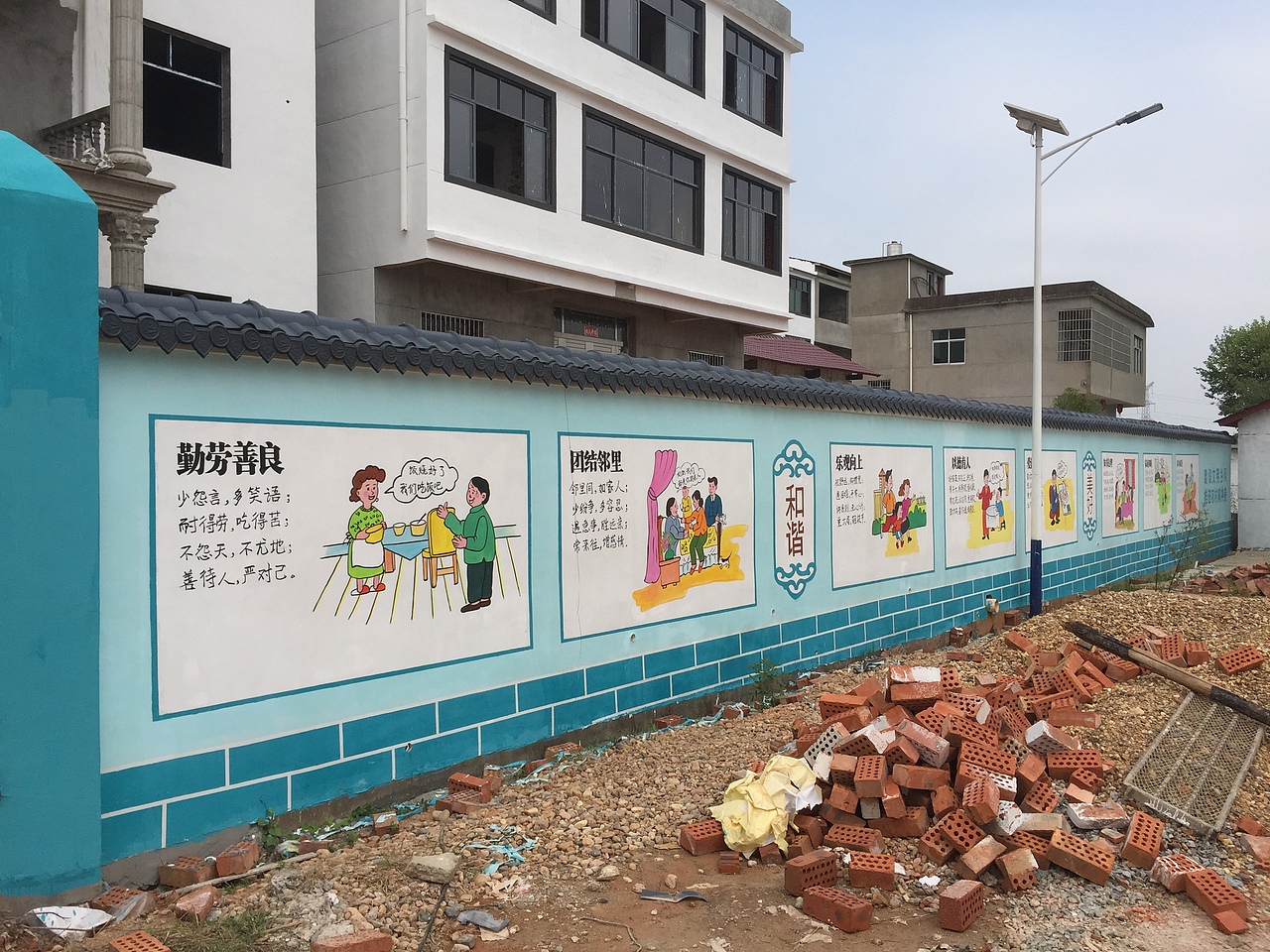 南昌市——新建区西岗村墙绘（图ZMTM3NTY2Njc2） - 新锐潮流插画 - 站酷设计师波普文化传媒原创素材 - 站酷ZCOOL