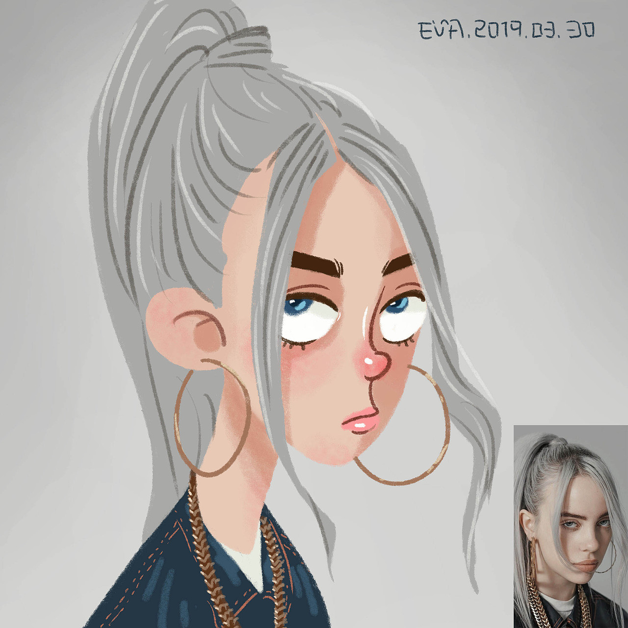 照片转欧美风卡通人物3（图ZMTU0NjU3NzY4） - 创作习作 - 站酷设计师Evaliu0726原创素材 - 站酷ZCOOL