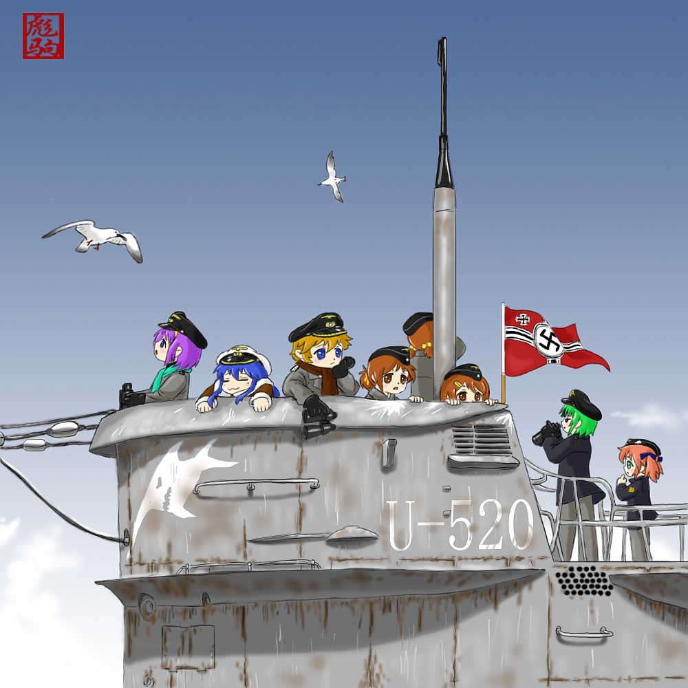 从海底出击.漫画合辑(三张)