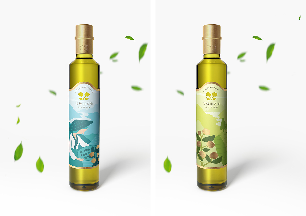 点一案例 |​ yaoju特级山茶油包装设计_深圳点一设计-站酷zcool