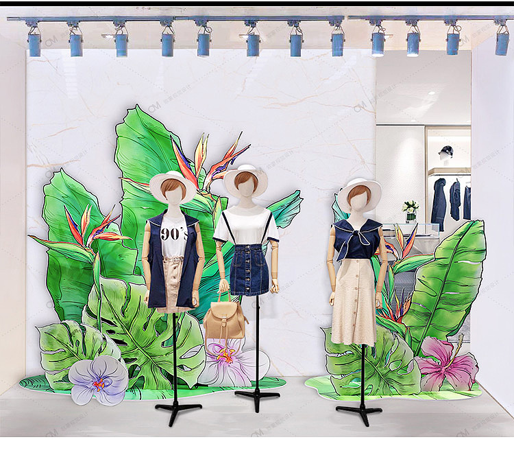 芭蕉叶橱窗（图ZMjA5MjMzMTky） - 展陈设计 - 站酷设计师OM橱窗设计原创素材 - 站酷ZCOOL