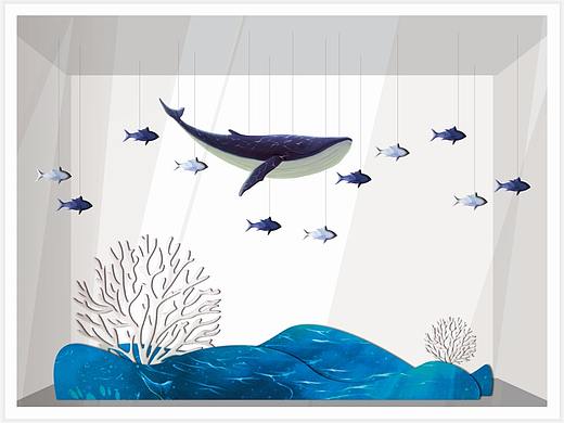 橱窗美陈摊位堆头