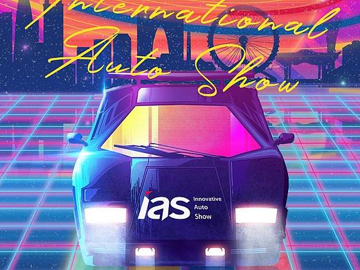 车展海报Y2K