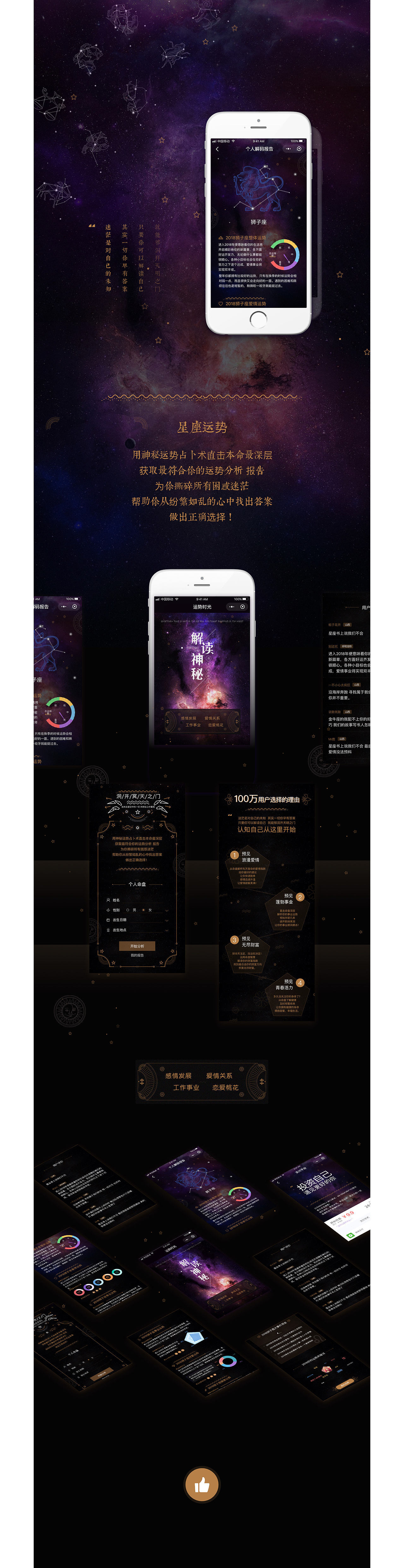 星座运势H5（图ZMTE5MzQ1MDYw） - 其他UI - 站酷设计师艾米尔尔1216原创素材 - 站酷ZCOOL