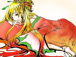 古裝美女插畫-臨摹