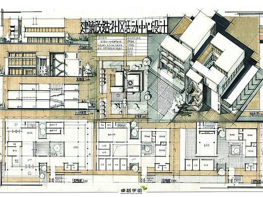 建筑快题设计作品（卓越手绘）