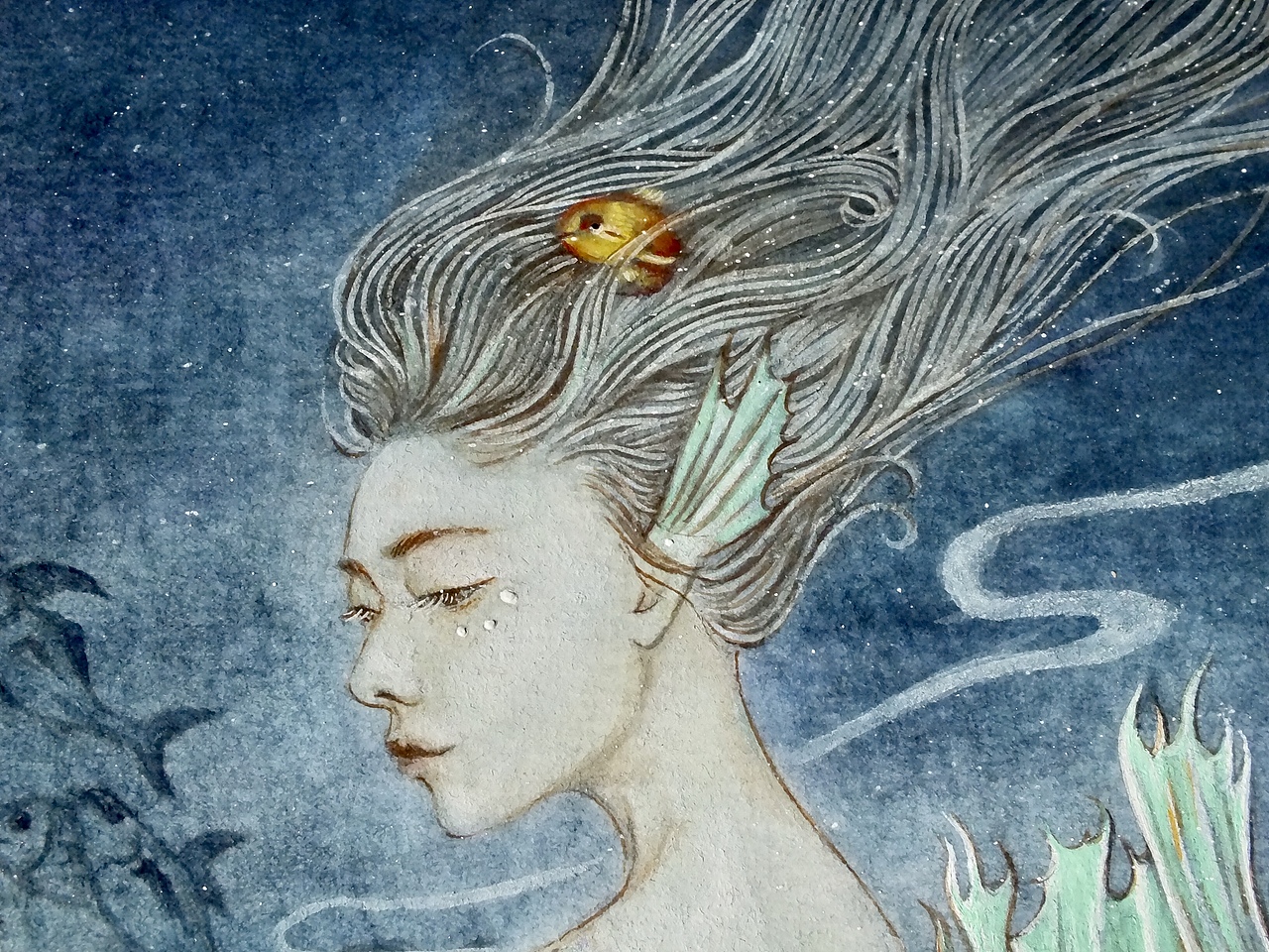 山海经系列之《泉客》（图ZMjM1Njg2ODA0） - 创作习作 - 站酷设计师凉小天儿原创素材 - 站酷ZCOOL