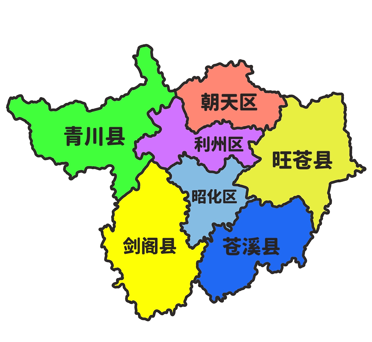 四川省地市州(一)