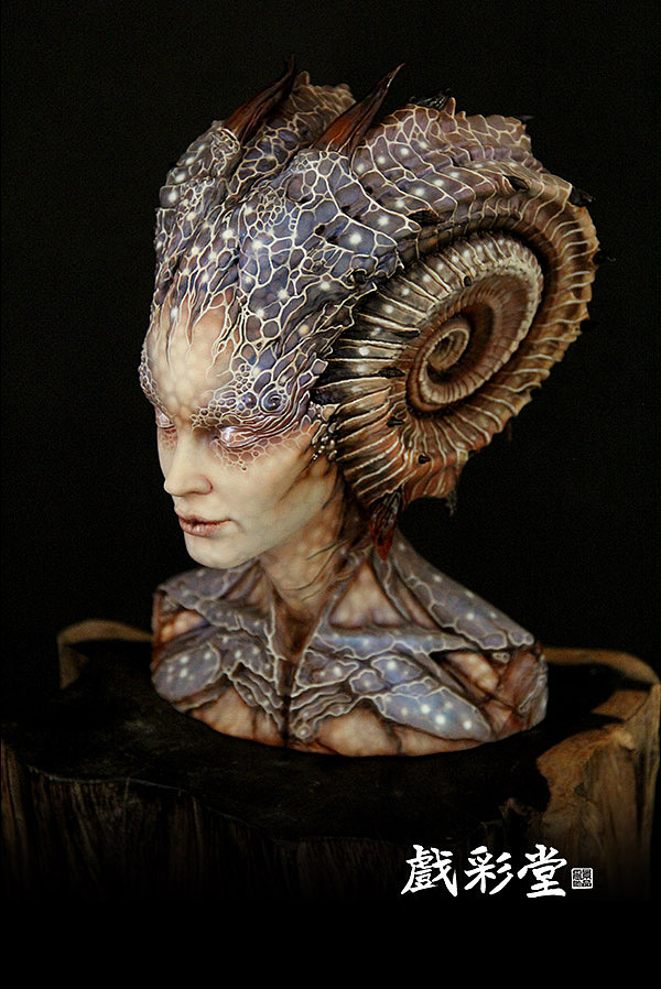 戏彩堂喷涂作品－A.M.Caracolilla（图ZNjA3NjQ3ODA=） - 手办/模玩 - 站酷设计师戏彩堂原创素材 - 站酷ZCOOL