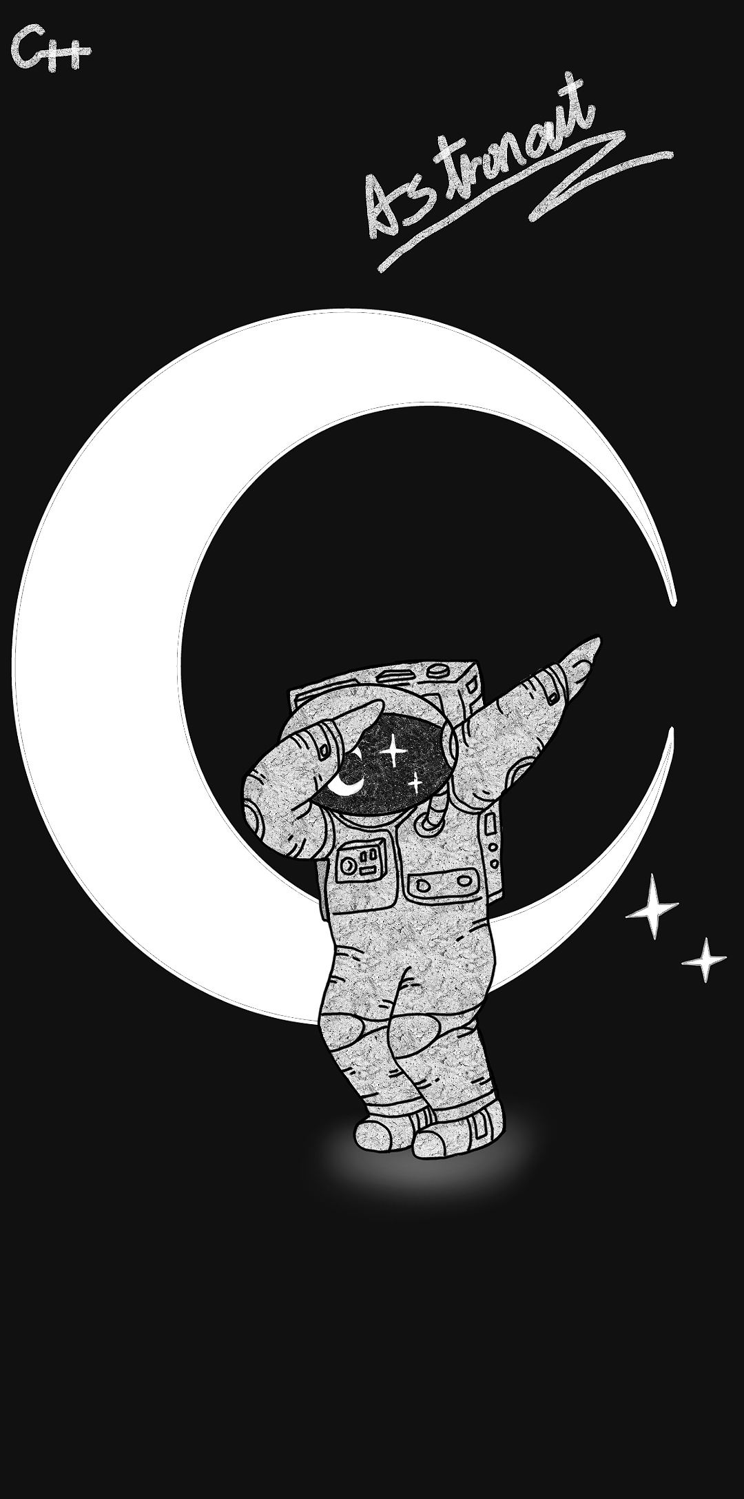 星空宇航员（图ZMTk5NjE2NDQ0） - 创作习作 - 站酷设计师努力再努力L原创素材 - 站酷ZCOOL