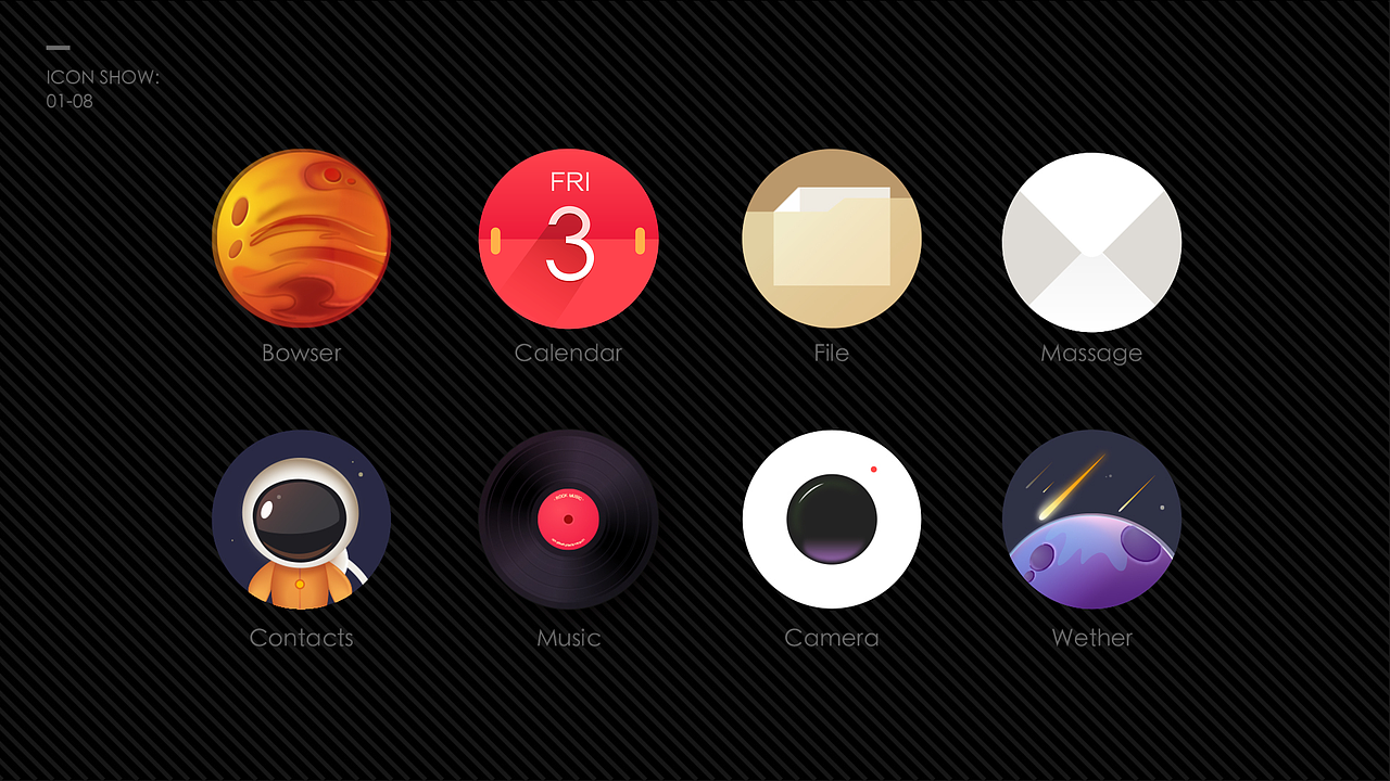 丨UNIVERSE 8 ICONS DESIGN