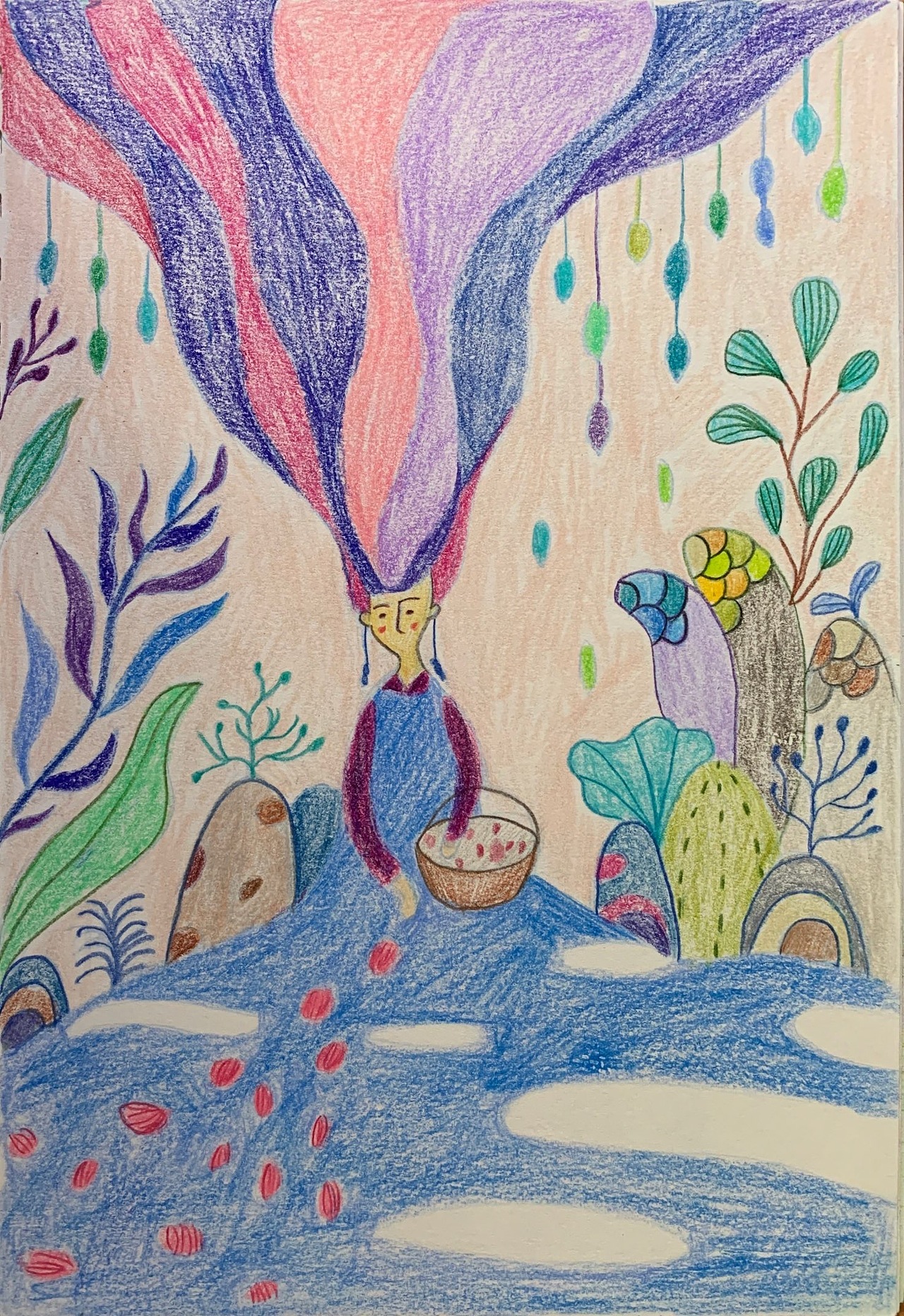 彩铅画