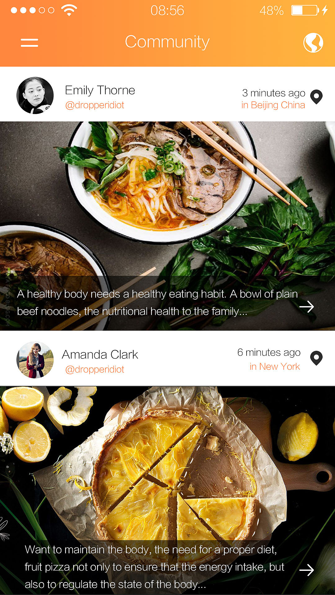 美食APP（图ZNTMxOTI0MDg=） - 其他UI - 站酷设计师是非一念原创素材 - 站酷ZCOOL