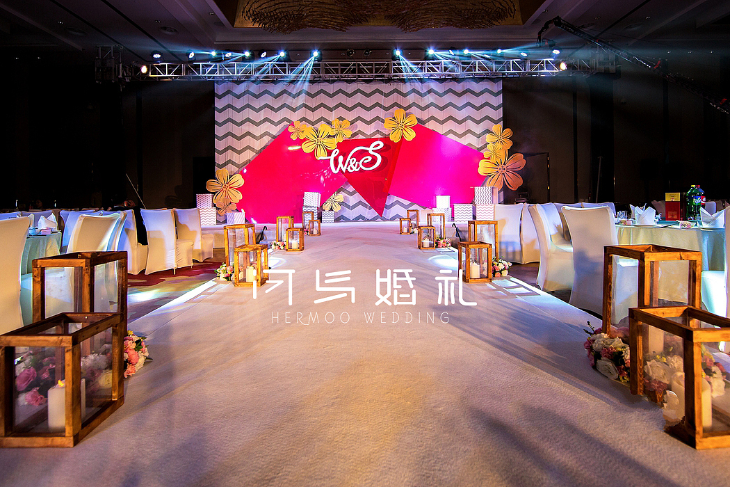 河马婚礼|西式现代简洁(粉色+灰色+金色)