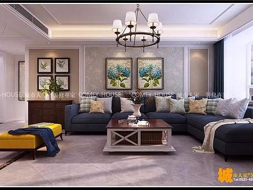 淄博城市人家|天场瑞府150㎡田园风格装饰装修 