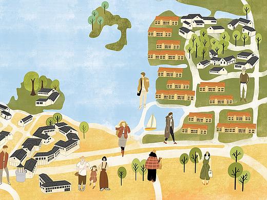 蘇州金雞湖項目（個人主頁-ZNDk4ODM1MzI=） - 商業(yè)插畫 - 站酷設(shè)計師畫畫的須臾原創(chuàng)素材 - 站酷ZCOOL