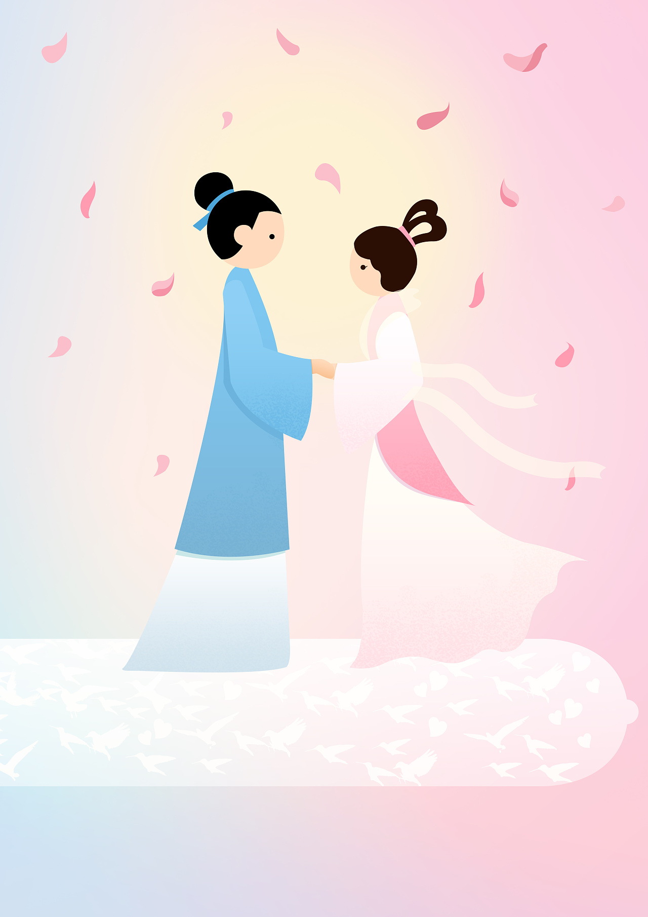 七夕我想和你在一起|平面|图案|棕小薇 - 原创作品 - 站酷 (zcool)